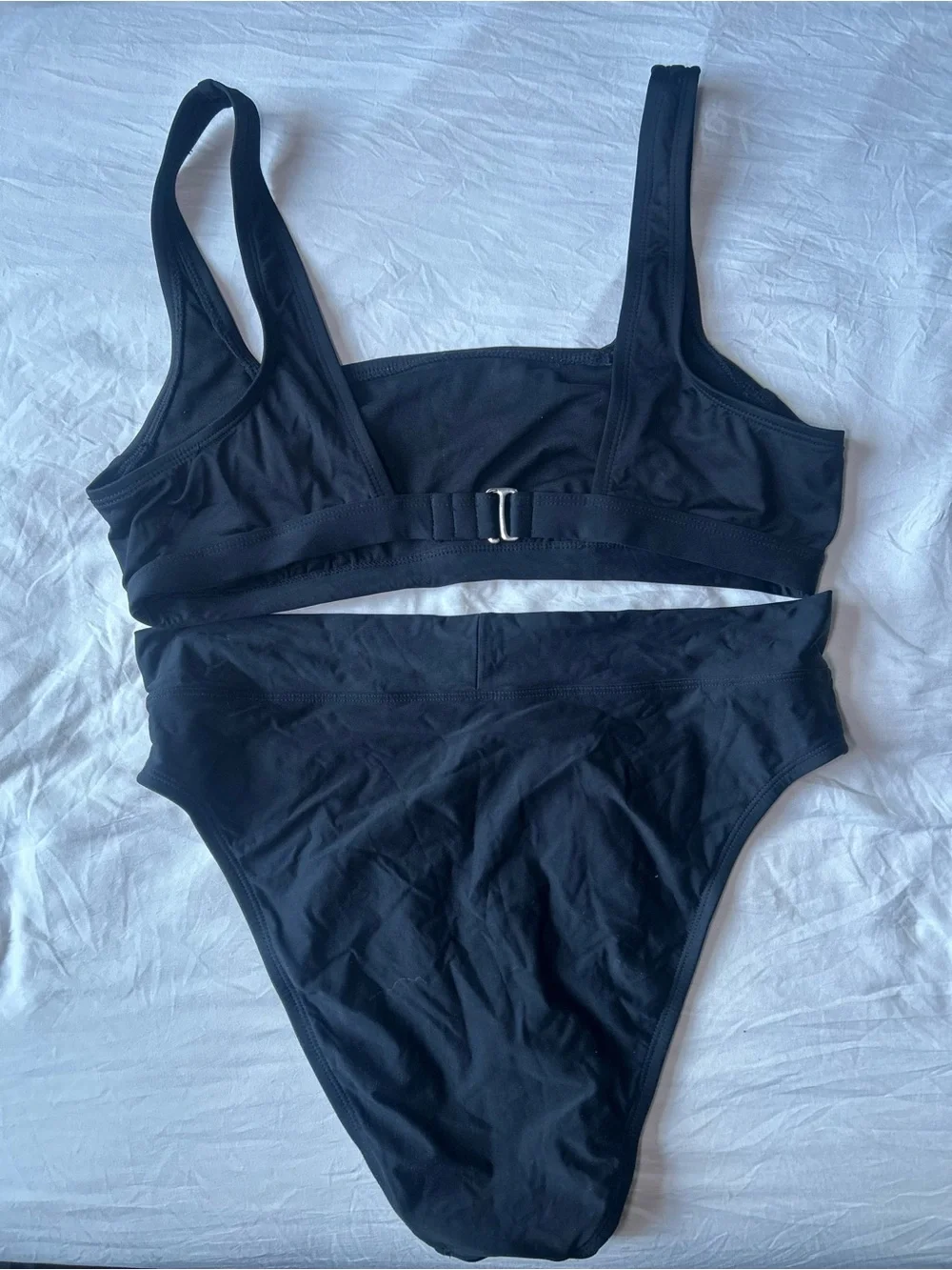 Shade and shore Black Two-Piece Bikini Set